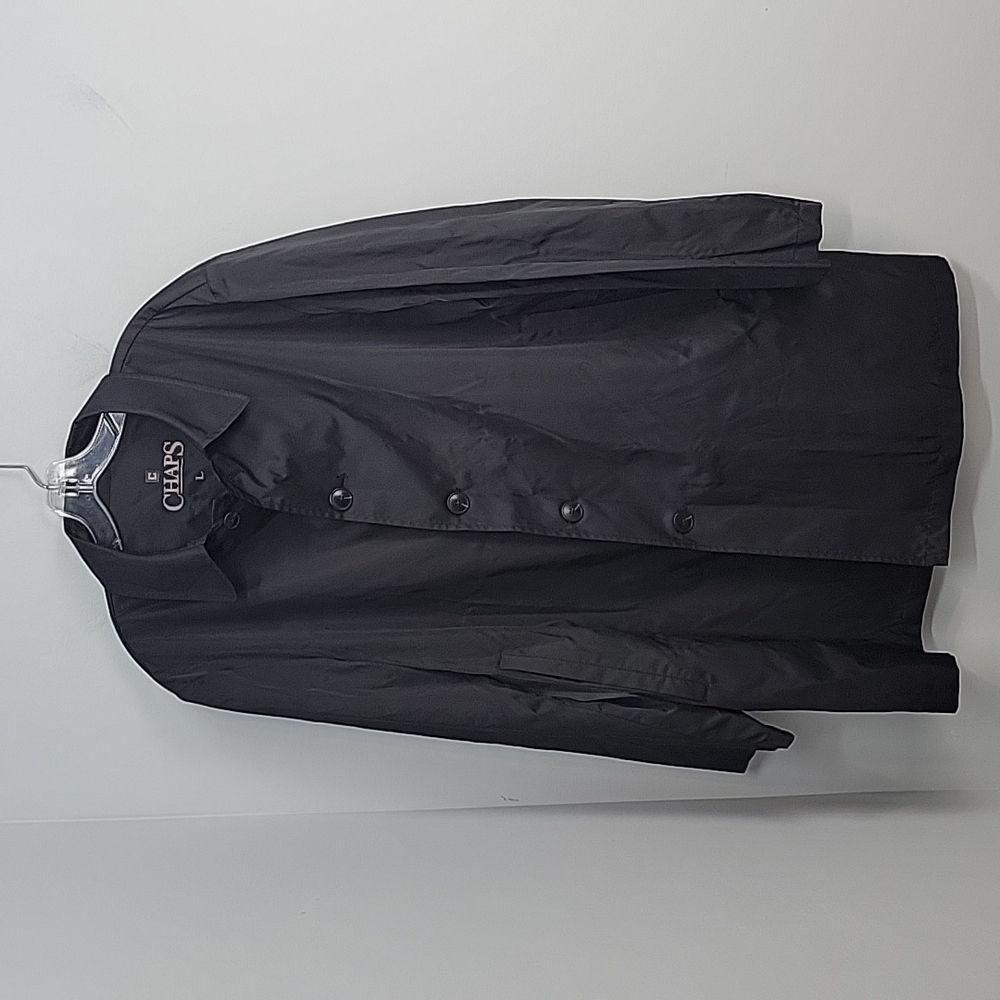 CHAPS black Mid length rain jacket